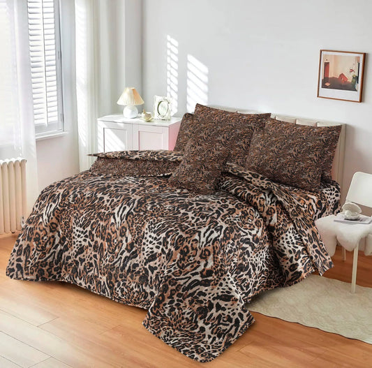 TIGER KING COMFORTER SET 7 PCS - D597