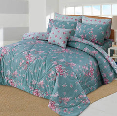 HAZAL KING COTTON COMFORTER SET 7 PCS