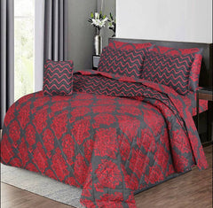 FUSIA KING COMFORTER SET – 7 PCS