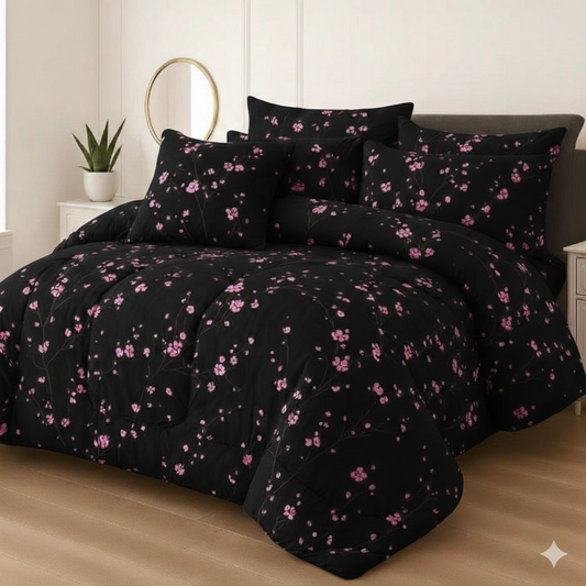 PLUM KING COMFORTER SET – 7 PCS