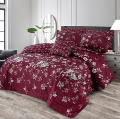 ROSY KING COMFORTER SET- 7 PCS
