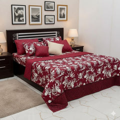 HUSSY KING COMFORTER SET 7 PCS - D603