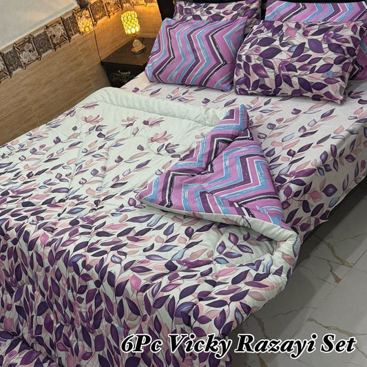 WINTER RAZAI SET – 6 PCS C913 (Heavy Filling)