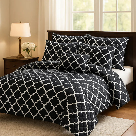 ORCHID KING COMFORTER SET- 7 PCS